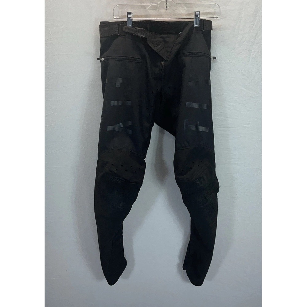 Fly Racing Kinetic Mesh All Black MX Off Road Pants Men's Size 32